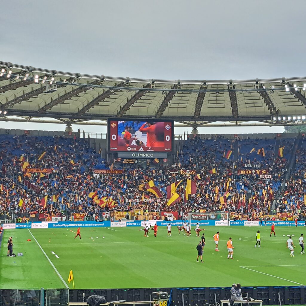 immagini dello stadio olimpico per roma fiorentina