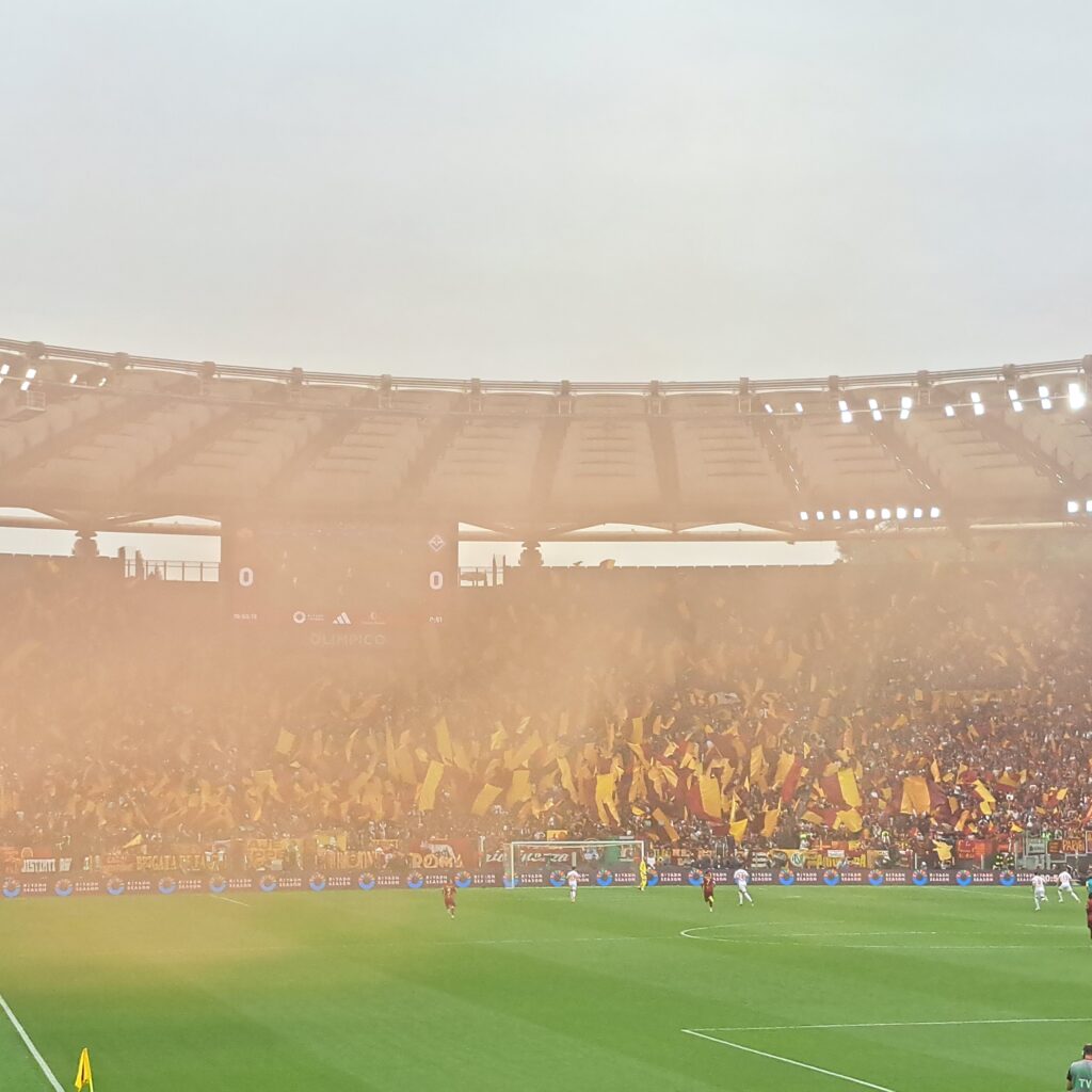 immagini dello stadio olimpico per roma fiorentina